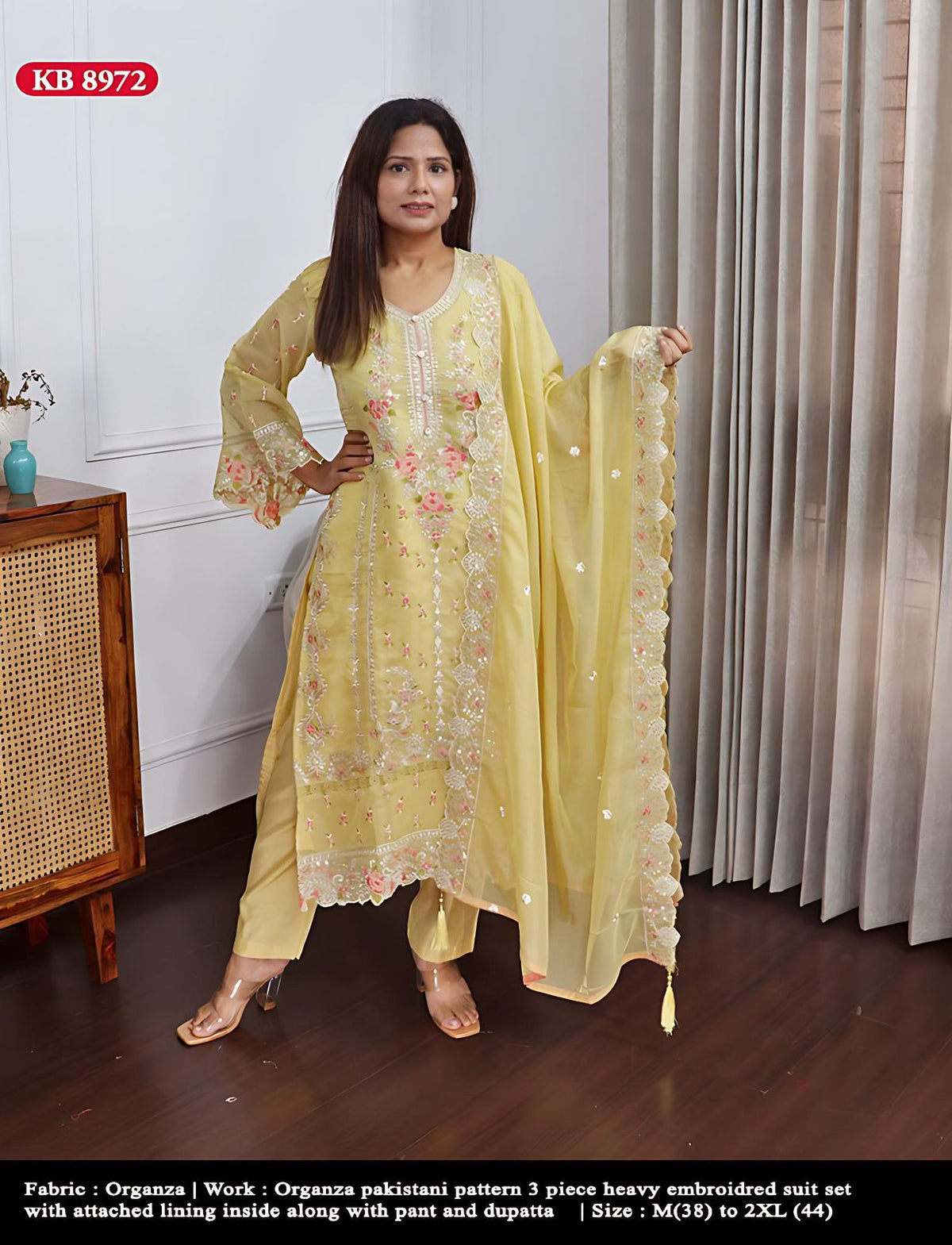 Organza Pakistani suit set