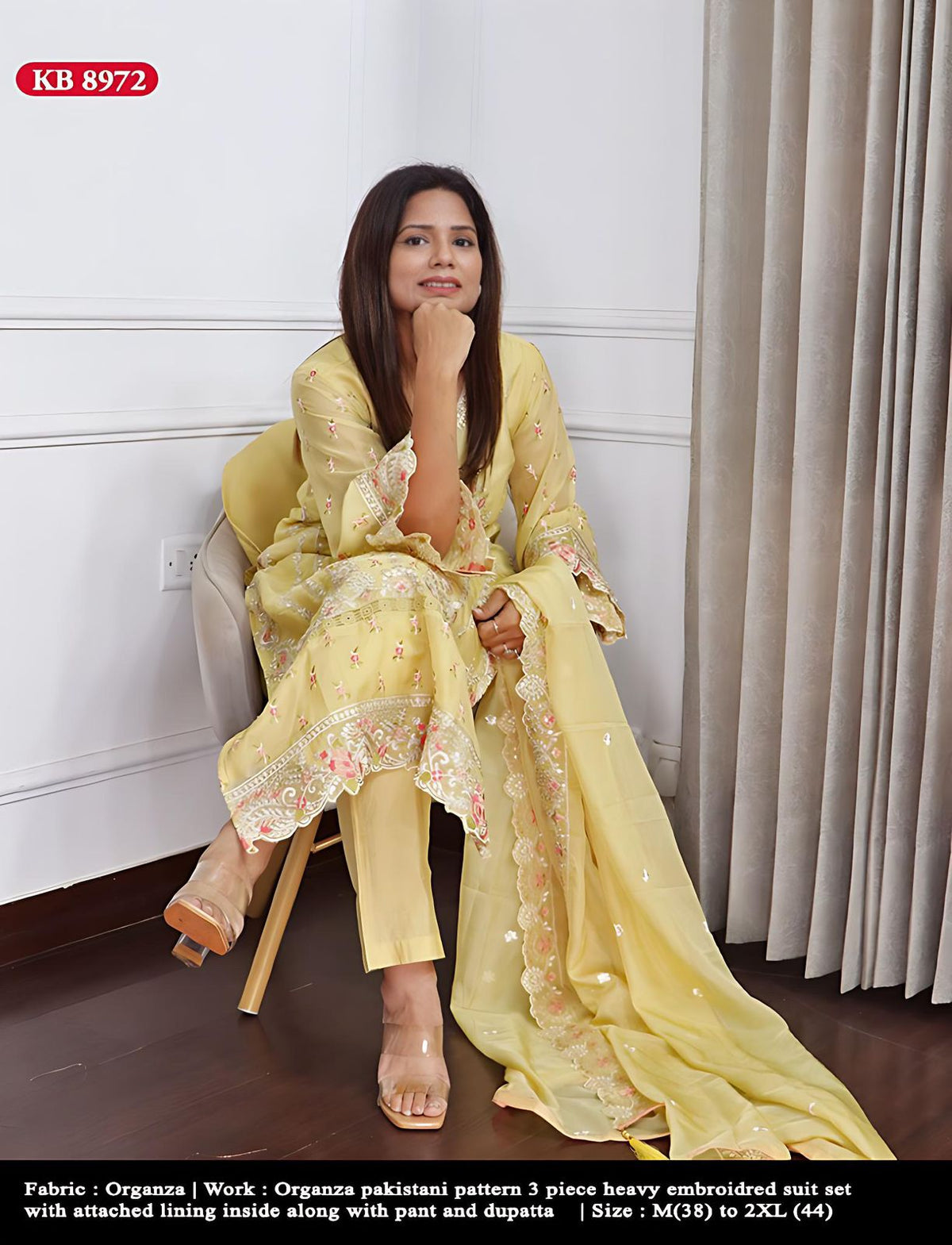 Organza Pakistani suit set